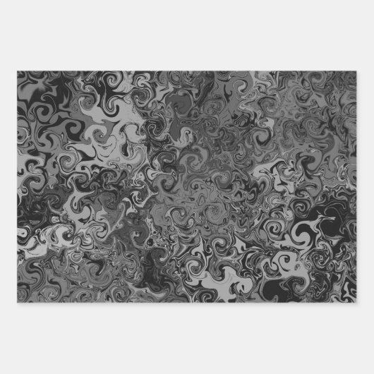 Abstrakte Twirler / 3 Filter / Geschenkpapier Set (Vorderseite 2)