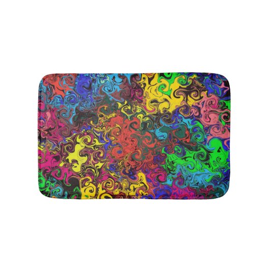 Abstrakte Twirler / Badematte (Vorderseite)