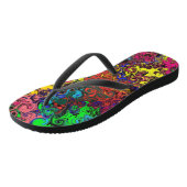 Abstrakte Twirler / Badesandalen (Schrägansicht)