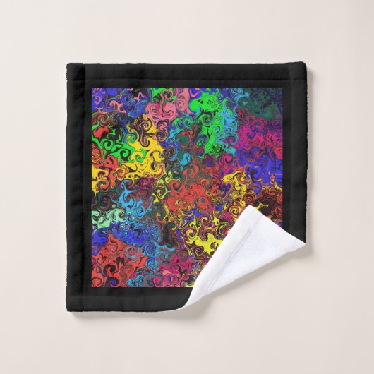 Abstrakte Twirler / Badhandtuch Set (Waschlappen)