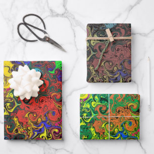 Abstrakte Twirler / Filter / Geschenkpapier Set