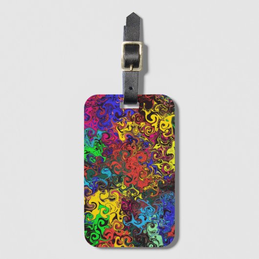 Abstrakte Twirler / Gepäckanhänger (Vorderseite Vertikal)
