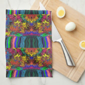 Abstrakte Twirler / gespült / halber Tropfen / Geschirrtuch (Viertel Falte)