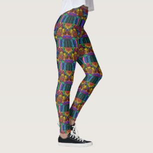 Abstrakte Twirler / gespült / halber Tropfen / Leggings