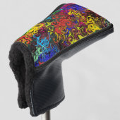 Abstrakte Twirler / Golf Headcover (3/4 Vorderseite)
