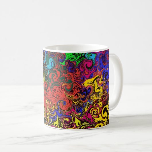 Abstrakte Twirler / Kaffeetasse (VorderseiteRechts)