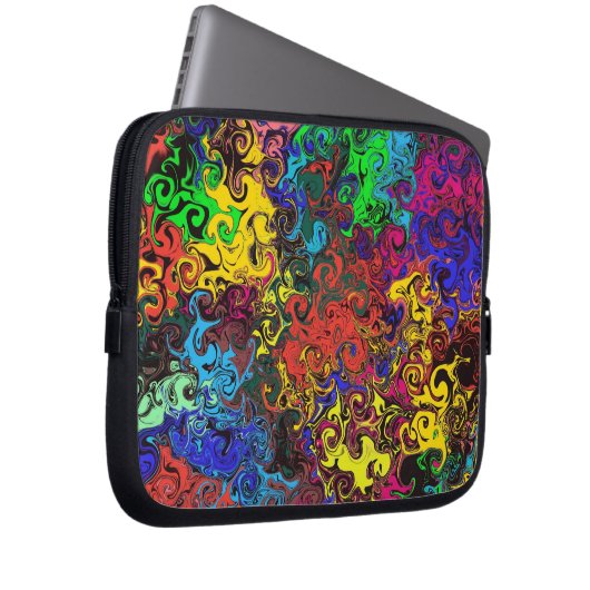 Abstrakte Twirler / Laptopschutzhülle (Vorne Rechts)