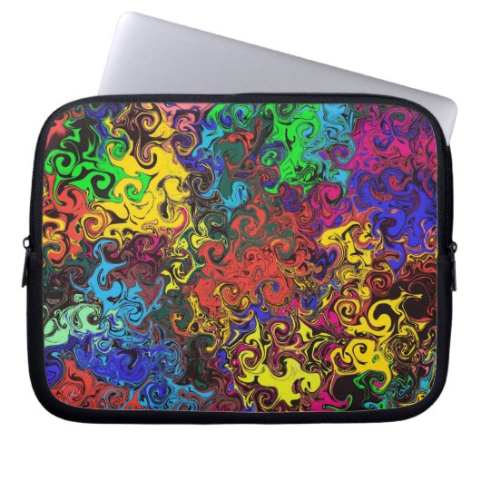Abstrakte Twirler / Laptopschutzhülle (Vorderseite)