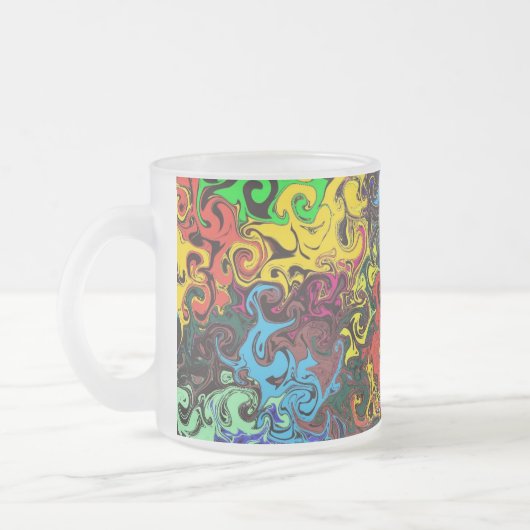 Abstrakte Twirler / Mattglastasse (Links)