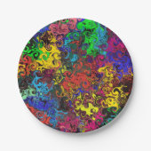 Abstrakte Twirler / Pappteller (Vorderseite)