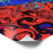 Abstrakte Twirler / Pinsel / Poster (Ecke)