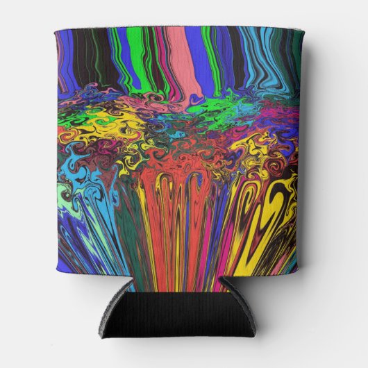 Abstrakte Twirler / Pinsel und Pinsel / Dosenkühler (Vorderseite)