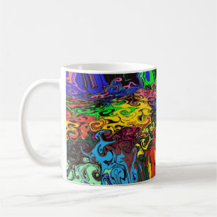 Abstrakte Twirler / Pinsel und Pinsel / Kaffeetasse