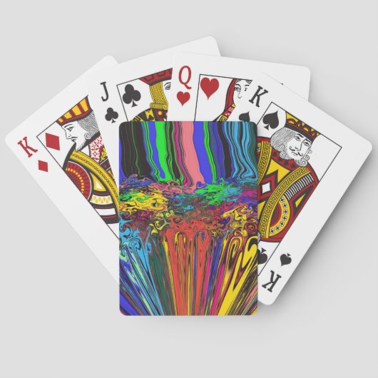 Abstrakte Twirler / Pinsel und Pinsel / Spielkarten (Rückseite)