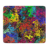 Abstrakte Twirler / Schneidebrett (Vorderseite)