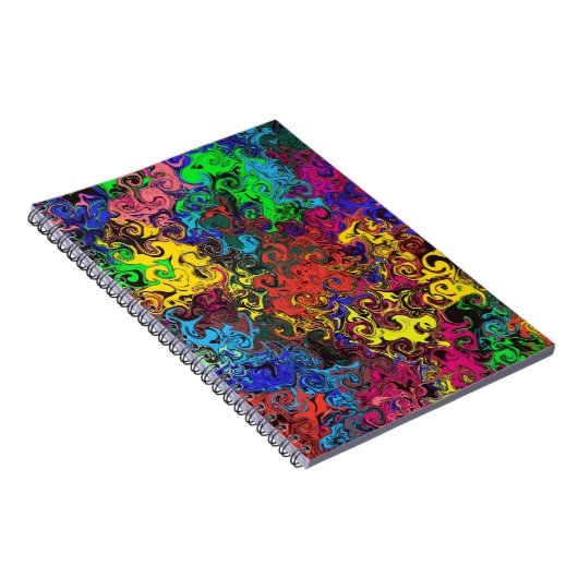 Abstrakte Twirler/Spirale Notizblock (Rechte Seite)