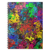 Abstrakte Twirler/Spirale Notizblock (Vorderseite)