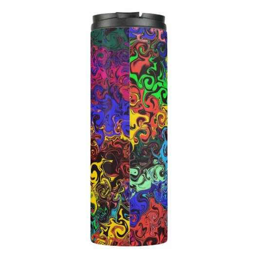 Abstrakte Twirler / Thermosbecher (Rückseite)