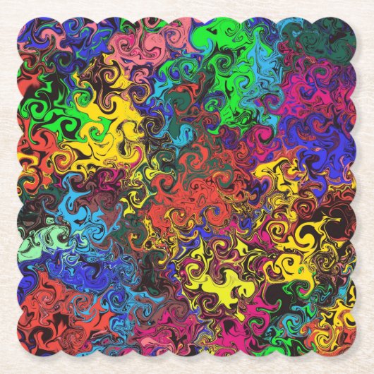 Abstrakte Twirler / Untersetzer (Vorderseite)