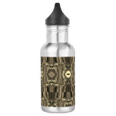 Abstrakte Twirlers P & P Halbe Brick Sepia Edelstahlflasche (Links)