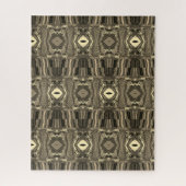 Abstrakte Twirlers P & P Halbe Brick Sepia Puzzle (Vertikal)