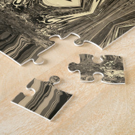 Abstrakte Twirlers P & P Halbe Brick Sepia Puzzle