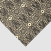 Abstrakte Twirlers P & P Halbe Brick Sepia Seidenpapier (Ausschnitt)