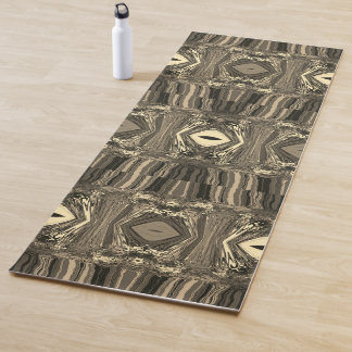 Abstrakte Twirlers P & P Halbe Brick Sepia Yogamatte