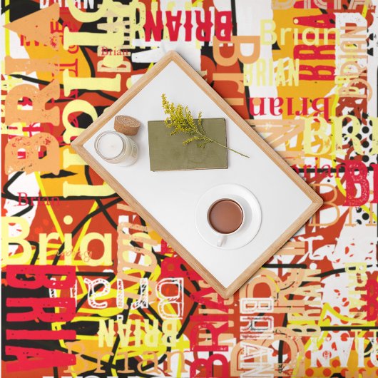 Abstrakte Typografie - Moderne Kunst Fleecedecke