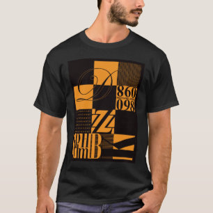 Abstrakte Typografie T-Shirt