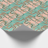 Abstrakte U-Bahn-Karte, Doppelmuster. Geschenkpapier (Ecke)