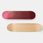 Abstrakte u. moderne Geo Entwürfe - Scarlet-Rose Skateboard (Horizontal)