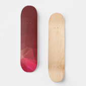 Abstrakte u. moderne Geo Entwürfe - Scarlet-Rose Skateboard (Vorderseite)