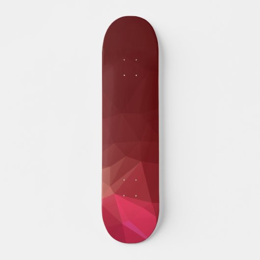 Abstrakte u. moderne Geo Entwürfe - Scarlet-Rose Skateboard (Vorne)