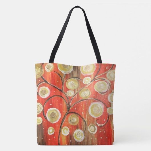 Abstrakte überdruckte Tasche (Rückseite)