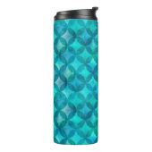 Abstrakte überlappende Kreise nahtlos verlaufen. W Thermosbecher (Nach links gedreht)