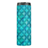 Abstrakte überlappende Kreise nahtlos verlaufen. W Thermosbecher (Rückseite)