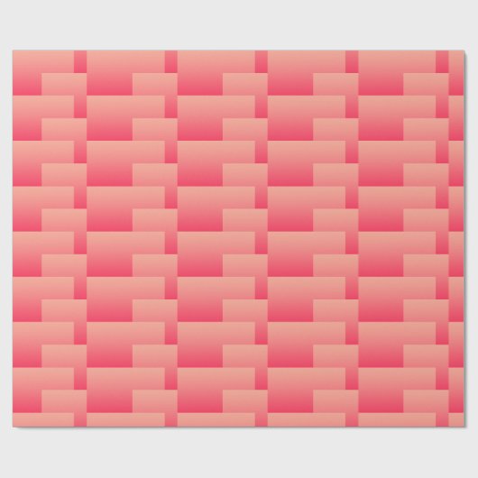 Abstrakte, überlappende Rechtecke Geschenkpapier (Flach)