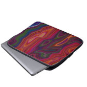 Abstrakte Überlastung Laptopschutzhülle (Vorne Knopf)
