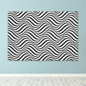 Abstrakte, überzogene Canvas Art Leinwanddruck (Insitu (Holzboden))