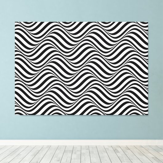 Abstrakte, überzogene Canvas Art Leinwanddruck (Insitu (Holzboden))