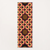 Abstrakte Übung in Orangenschwarz und Gelb Yogamatte (Vorderseite)