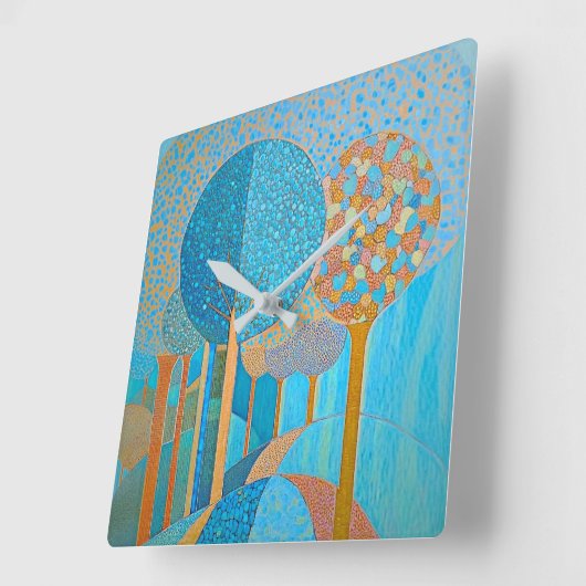 Abstrakte Uhr der Blauen Treppe (Winkel)