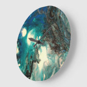 Abstrakte Uhr mit flüssiger Akrylaktik (Winkel)