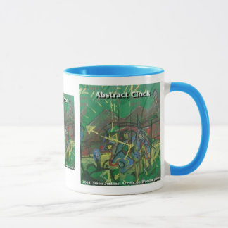 abstrakte Uhr Tasse
