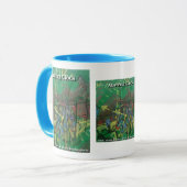 abstrakte Uhr Tasse (Vorderseite Links)