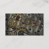 Abstrakte Uhrgänge Visitenkarte (Rückseite)