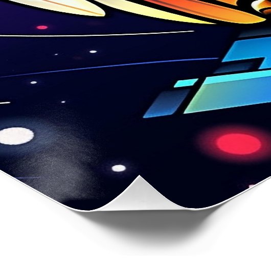 Abstrakte Uhu Poster (Ecke)