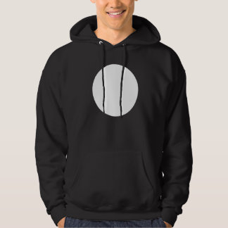 Abstrakte, unbedruckte, weiße Circle Graphics Hoodie