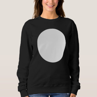 Abstrakte, unbedruckte, weiße Circle Graphics Sweatshirt